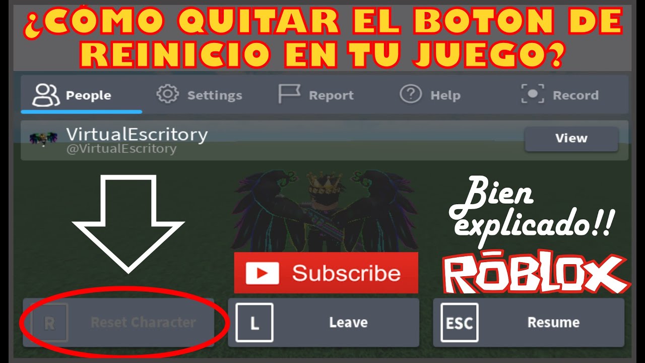 pasos para resetear personajes en